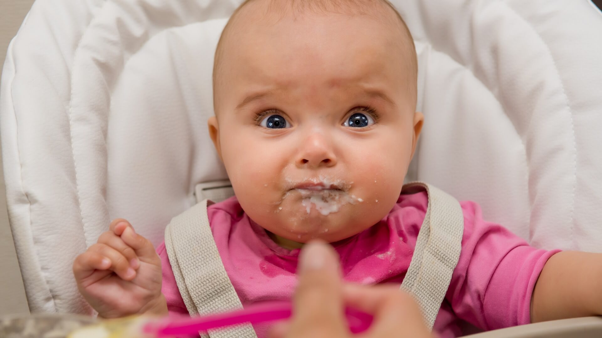 Que Faire Si Votre Bebe Fait La Grimace Quand Il Mange Programme Malin